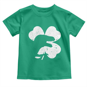Funny St Patricks Day Dinosaur Shamrock Toddler T Shirt TS11 Irish Green Print Your Wear