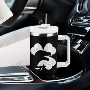 Funny St Patricks Day Dinosaur Shamrock Tumbler With Handle TS11 Print Your Wear