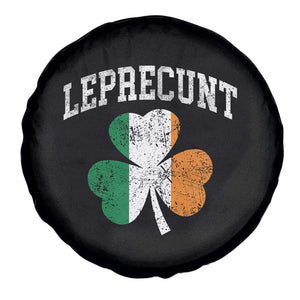 Funny Leprecunt St Patricks Day Spare Tire Cover Vintage Irish Shamrock Adult Humor TS11 Print Your Wear