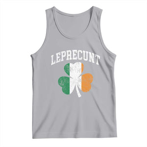 Funny Leprecunt St Patricks Day Tank Top Vintage Irish Shamrock Adult Humor TS11 Athletic Heather Print Your Wear