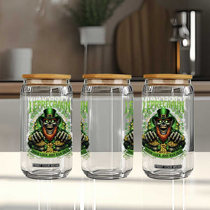 St Patricks Day Horror Leprechaun Glass Can Your Luck Just Ran Out Creepy St Pattys Day TS11 Print Your Wear