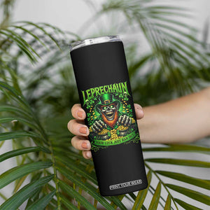 St Patricks Day Horror Leprechaun Skinny Tumbler Your Luck Just Ran Out Creepy St Pattys Day TS11 Print Your Wear