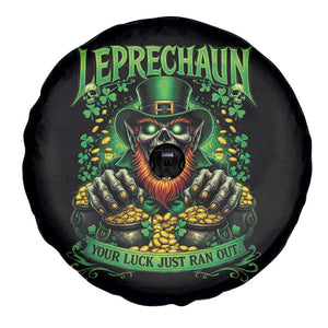St Patricks Day Horror Leprechaun Spare Tire Cover Your Luck Just Ran Out Creepy St Pattys Day TS11 Print Your Wear