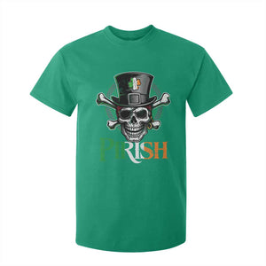 Funny St Patricks Day Pirate T Shirt For Kid Pirish Vintage Irish Pirate Skull TS11 Irish Green Print Your Wear