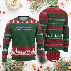 Funny Heated All The Time Rivalry Occasionally Ugly Christmas Sweater LGBT Hockey Romance TS11 Red Green Print Your Wear
