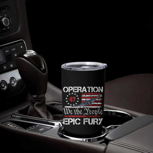 Operation Epic Fury Tumbler Cup Military Bomber Stealth Jet Vintage American Flag TS11 Print Your Wear
