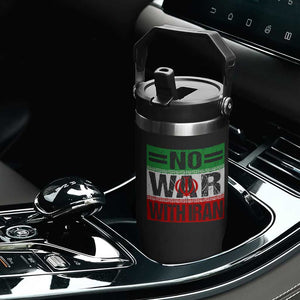 No War With Iran Flip Straw Tumbler Freedom For Iranians Vintage Iran Flag TS11 Print Your Wear