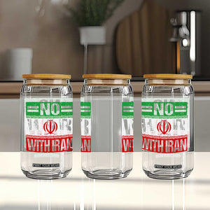 No War With Iran Glass Can Freedom For Iranians Vintage Iran Flag TS11 Print Your Wear