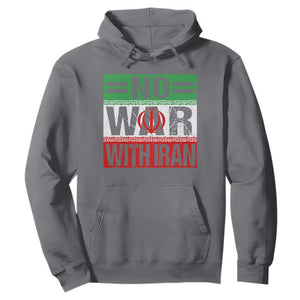No War With Iran Hoodie Freedom For Iranians Vintage Iran Flag TS11 Charcoal Print Your Wear