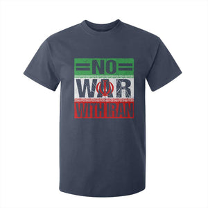 No War With Iran T Shirt For Kid Freedom For Iranians Vintage Iran Flag TS11 Navy Print Your Wear