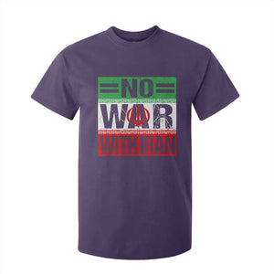 No War With Iran T Shirt For Kid Freedom For Iranians Vintage Iran Flag TS11 Purple Print Your Wear