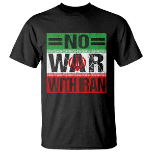 No War With Iran T Shirt Freedom For Iranians Vintage Iran Flag TS11 Black Print Your Wear