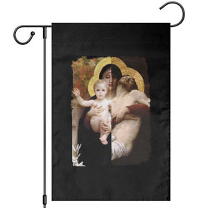 Jesus Christ and Mother Mary William Adolphe Bouguereau Art Garden Flag TS11 Black Print Your Wear