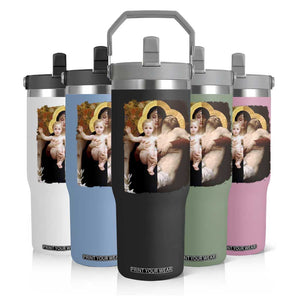 Jesus Christ and Mother Mary William Adolphe Bouguereau Art Flip Straw Tumbler TS11 Print Your Wear