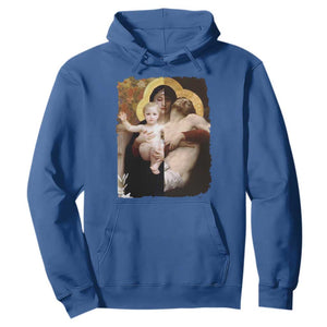 Jesus Christ and Mother Mary William Adolphe Bouguereau Art Hoodie TS11 Royal Blue Print Your Wear