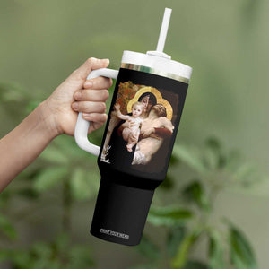 Jesus Christ and Mother Mary William Adolphe Bouguereau Art Tumbler With Handle TS11 Print Your Wear