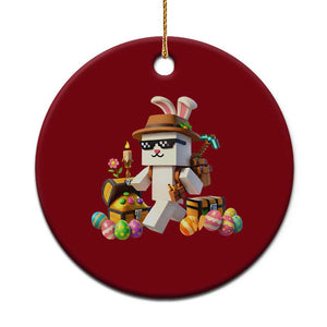 Funny Easter Day Bunny Miner Egg Video Game Ceramic Ornament TS11 1pc Red Print Your Wear