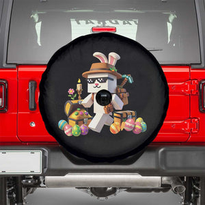 Funny Easter Day Bunny Miner Egg Video Game Spare Tire Cover TS11 Black Print Your Wear