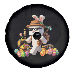 Funny Easter Day Bunny Miner Egg Video Game Spare Tire Cover TS11 Print Your Wear