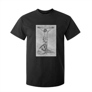 Jesus and St Mary Magdalene At The Cross T Shirt For Kid Vintage Catholic Lent TS11 Black Print Your Wear