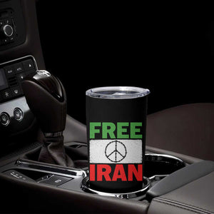 Free Iran Tumbler Cup Stop War Barbed Wire Peace Sign TS11 Print Your Wear