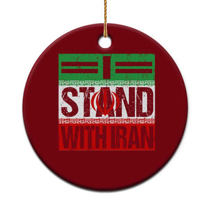 I Stand With Iran Ceramic Ornament Iranian People Freedom Protest TS11 1pc Red Print Your Wear