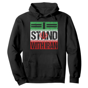 I Stand With Iran Hoodie Iranian People Freedom Protest TS11 Black Print Your Wear