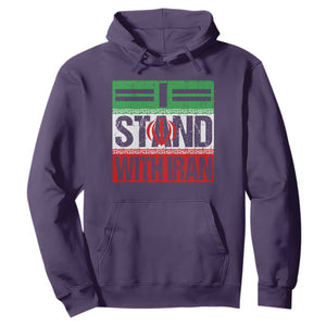 I Stand With Iran Hoodie Iranian People Freedom Protest TS11 Purple Print Your Wear