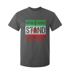 I Stand With Iran T Shirt For Kid Iranian People Freedom Protest TS11 Dark Heather Print Your Wear