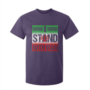 I Stand With Iran T Shirt For Kid Iranian People Freedom Protest TS11 Purple Print Your Wear