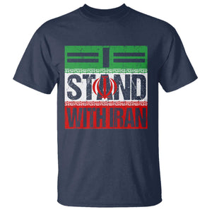I Stand With Iran T Shirt Iranian People Freedom Protest TS11 Navy Print Your Wear