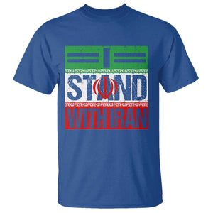 I Stand With Iran T Shirt Iranian People Freedom Protest TS11 Royal Blue Print Your Wear