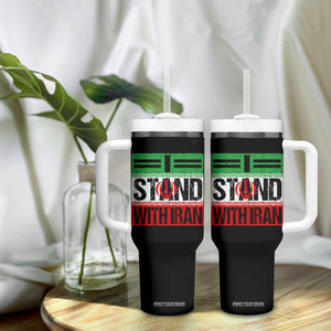 I Stand With Iran Tumbler With Handle Iranian People Freedom Protest TS11 Print Your Wear