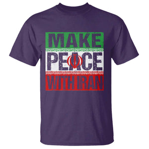 Make Peace With Iran T Shirt Peace Pacifist Stop War In Middle East TS11 Purple Print Your Wear