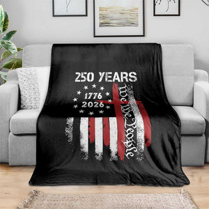 250 Years America Anniversary Christian USA Flag Throw Blanket TS11 Print Your Wear