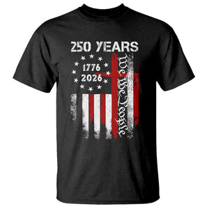 250 Years America Anniversary Christian USA Flag T Shirt TS11 Black Print Your Wear