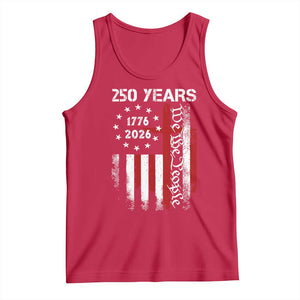 250 Years America Anniversary Christian USA Flag Tank Top TS11 Red Print Your Wear