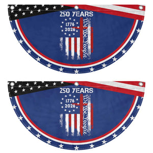 250 Years America Anniversary Christian USA Flag Patriotic Fan Flag
