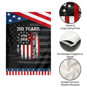 250 Years America Anniversary Christian USA Flag Patriotic Garden Flag TS11 Print Your Wear