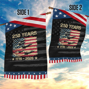 USA 250 Years 1776 2026 Patriotic Jets Trail American Flag Patriotic Garden Flag TS11 Print Your Wear