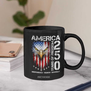 America 250 Years Of Freedom Coffee Mug USA Anniversary Bald Eagle Patriotic Jets TS11 Print Your Wear