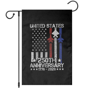 USA 250th Anniversary Garden Flag Vintage American Flag Jets Semiquincentennial TS11 Black Print Your Wear