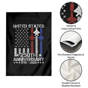 USA 250th Anniversary Garden Flag Vintage American Flag Jets Semiquincentennial TS11 Print Your Wear
