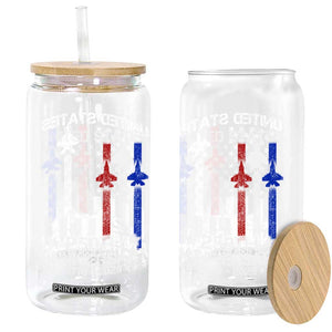 USA 250th Anniversary Glass Can Vintage American Flag Jets Semiquincentennial TS11 Print Your Wear