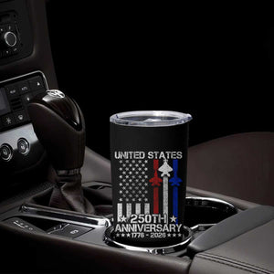 USA 250th Anniversary Tumbler Cup Vintage American Flag Jets Semiquincentennial TS11 Print Your Wear