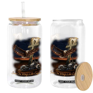 Soar On Wings Like Eagles Christian Glass Can Isaiah 40:31 Bible Verse Faith Motorcycle TS11 Print Your Wear