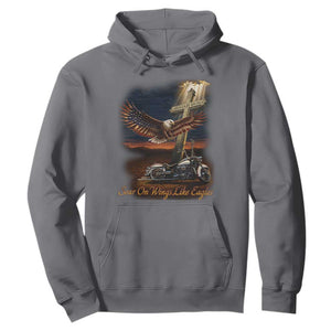 Soar On Wings Like Eagles Christian Hoodie Isaiah 40:31 Bible Verse Faith Motorcycle TS11 Charcoal Print Your Wear