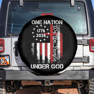 One Nation Under God 250 Years Spare Tire Cover 250th Anniversary USA TS11 No hole Black Print Your Wear