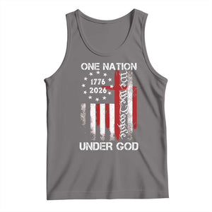 One Nation Under God 250 Years Tank Top 250th Anniversary USA TS11 Deep Heather Print Your Wear
