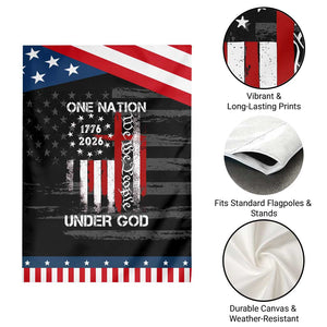 One Nation Under God 250 Years Patriotic Garden Flag 250th Anniversary USA TS11 Print Your Wear